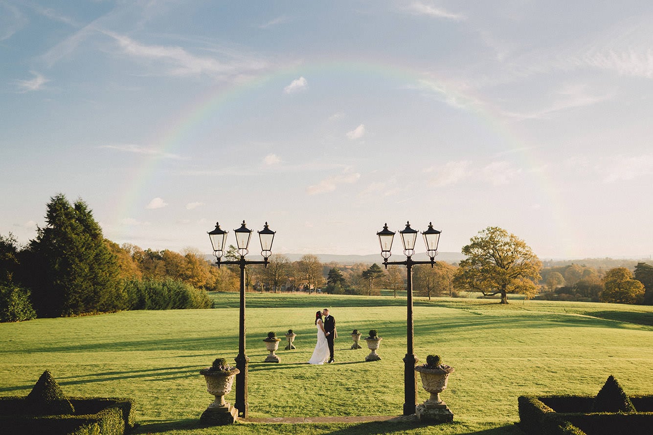 South Lodge Wedding Rainbow